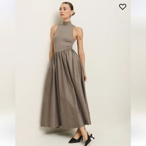 Reformation Sai Dress Brown - Size M